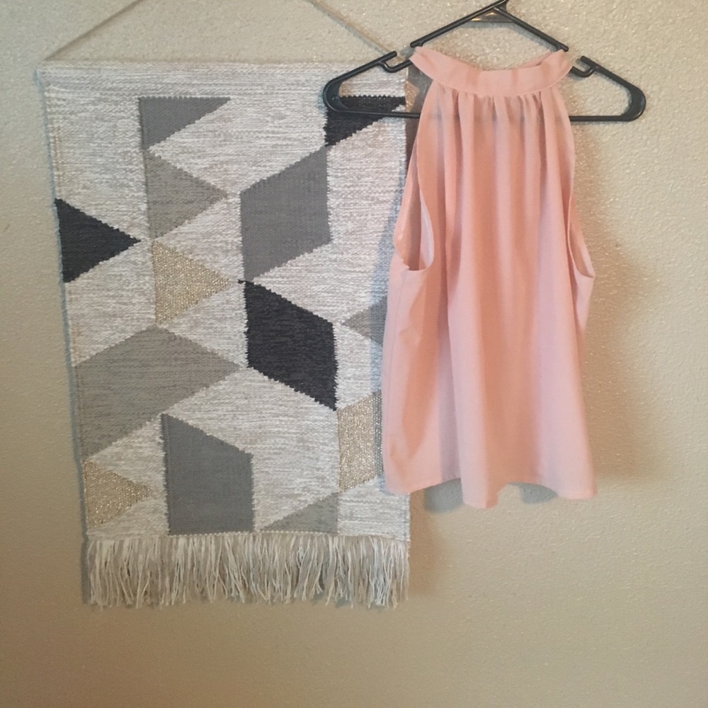 Peach Swing Back Halter Top